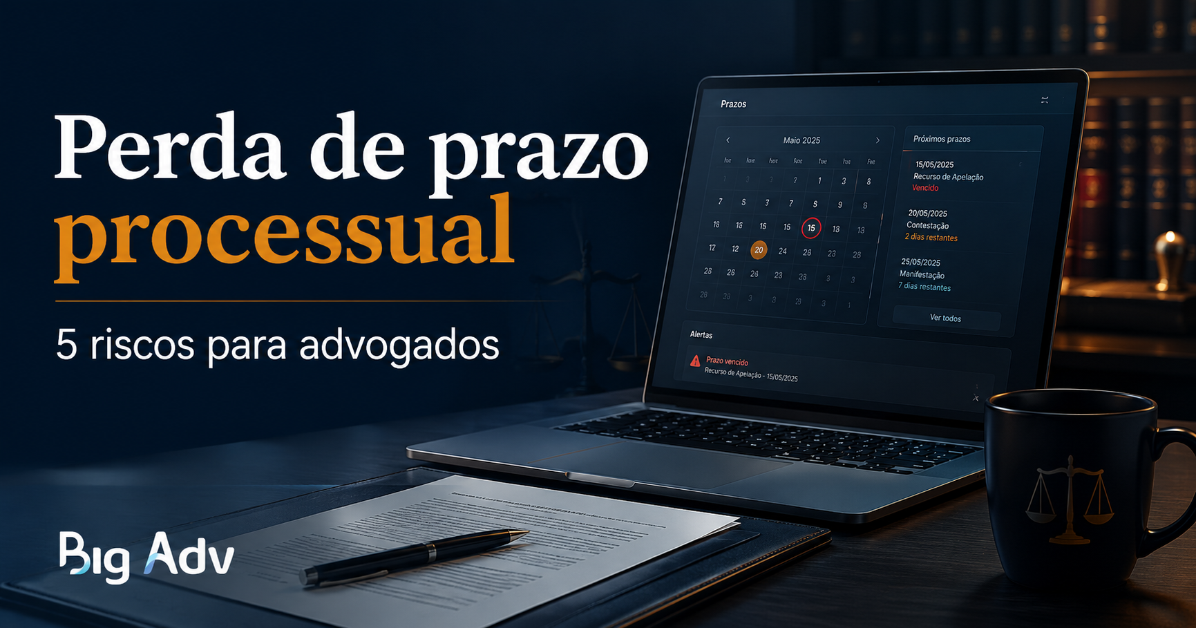 Perda de prazo processual e controle com software jurídico